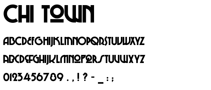 Chi-Town font