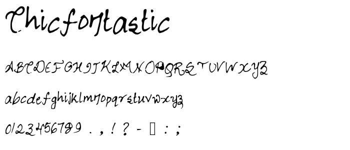 ChicFontastic font