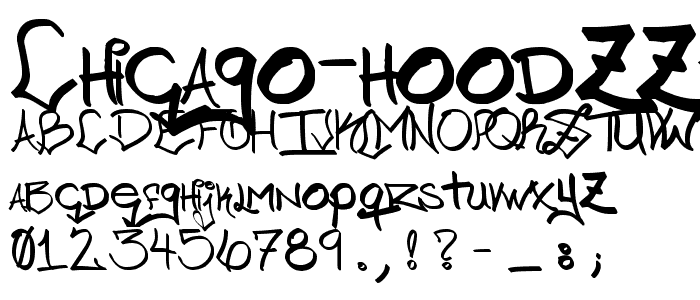 Chicago HoodZZ 2 0 font