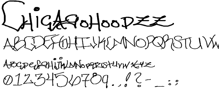 ChicagoHoodZZ font