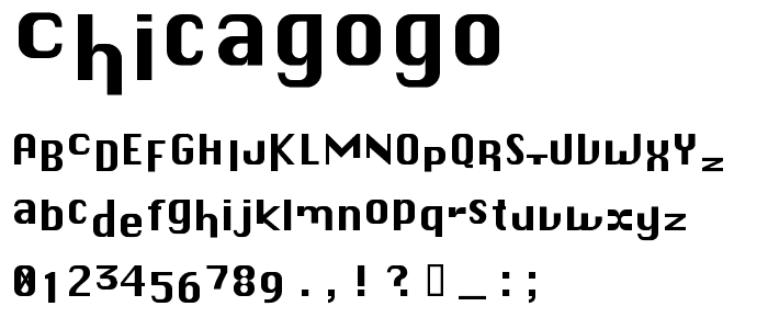 Chicagogo font