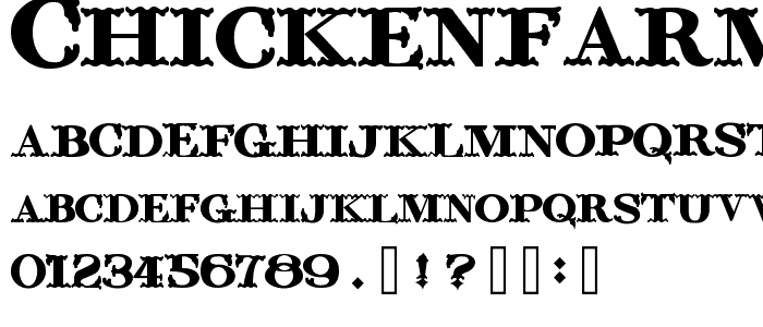 ChickenFarm font