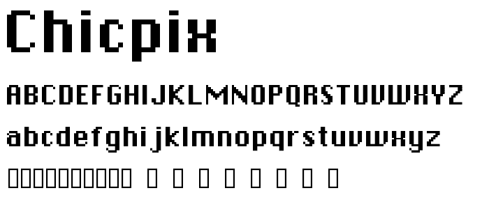 Chicpix font