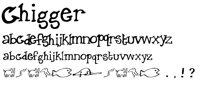 Chigger font