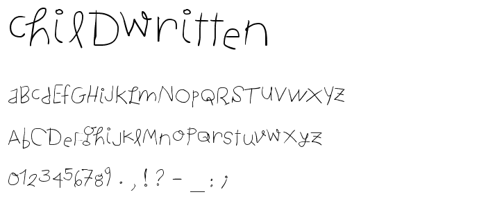 ChildWritten font