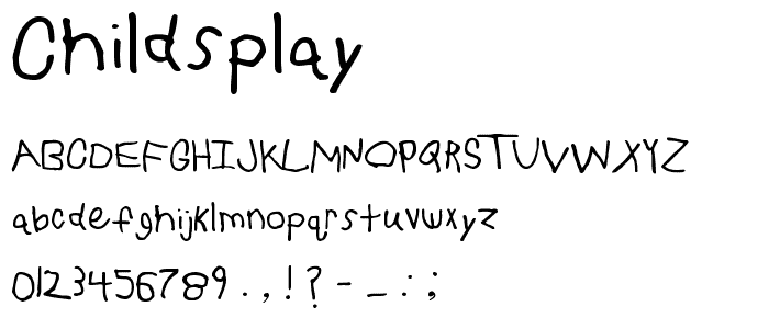 ChildsPlay font