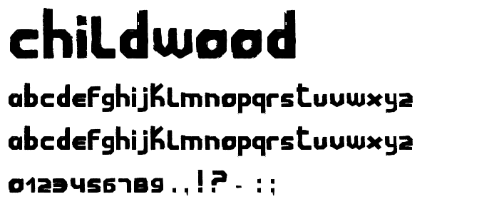 Childwood font