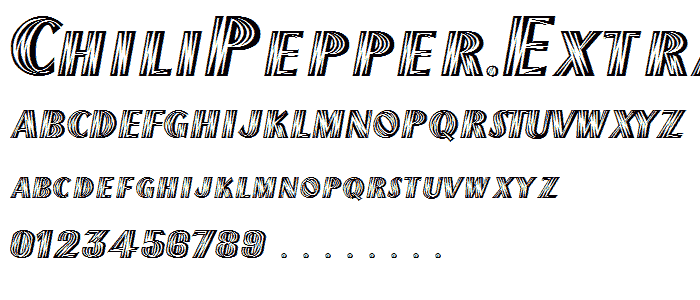 ChiliPepper-ExtraBold font