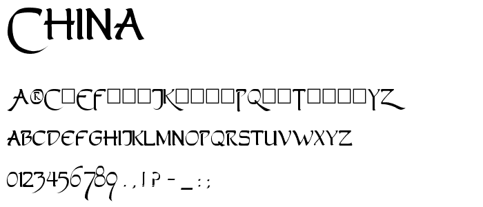 China font