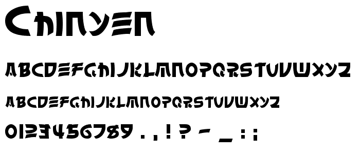 Chinyen font