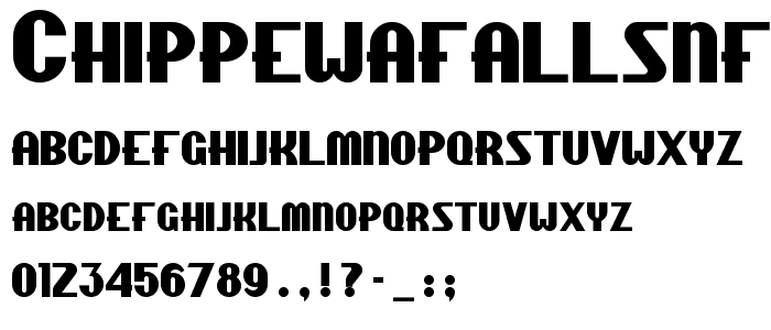 ChippewaFallsNF font
