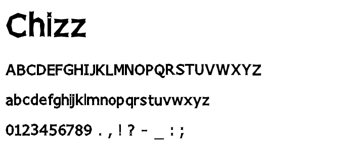 Chizz font