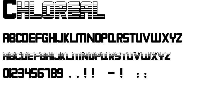 Chloreal font