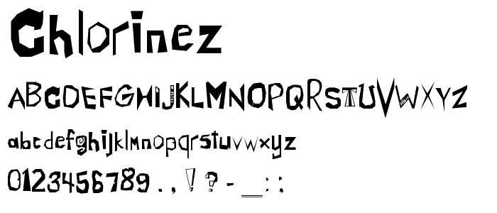 Chlorinez font