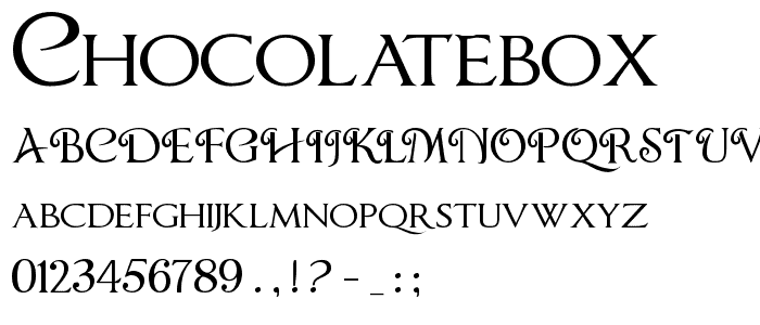 ChocolateBox font