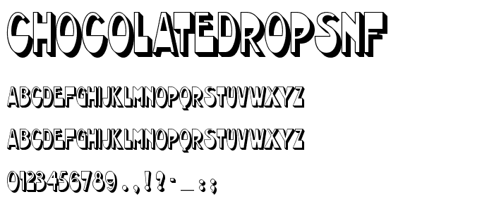ChocolateDropsNF font