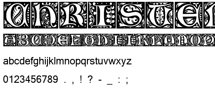 ChristensenCaps font