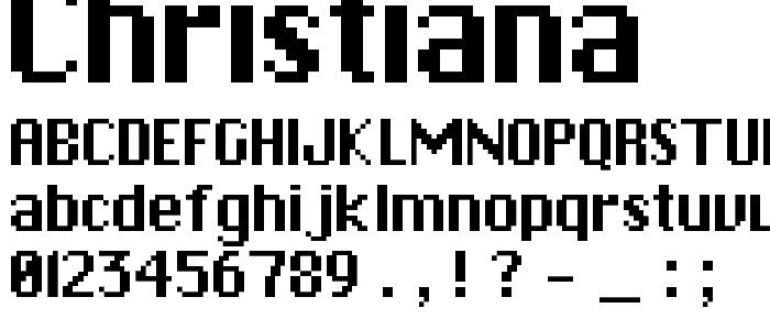 Christiana font