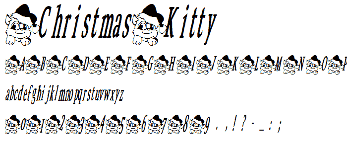 ChristmasKitty font