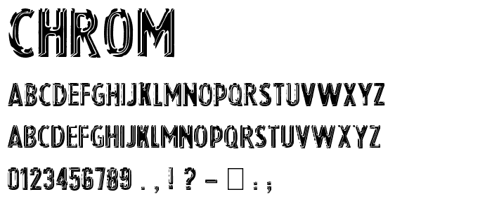 Chrom font