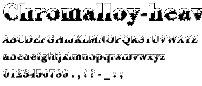 Chromalloy Heavy font