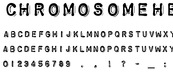 ChromosomeHeavy font
