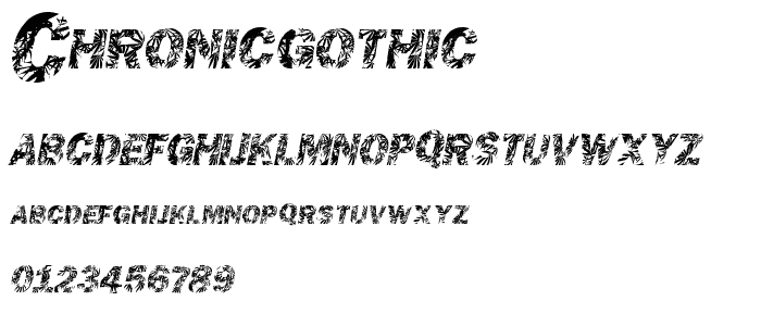 ChronicGothic font