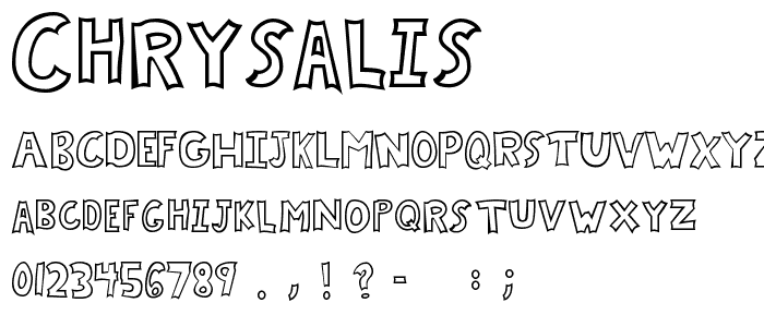 Chrysalis font