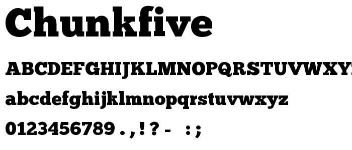 ChunkFive font