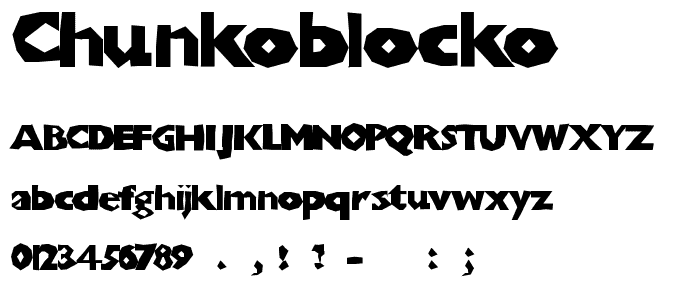 ChunkoBlocko font