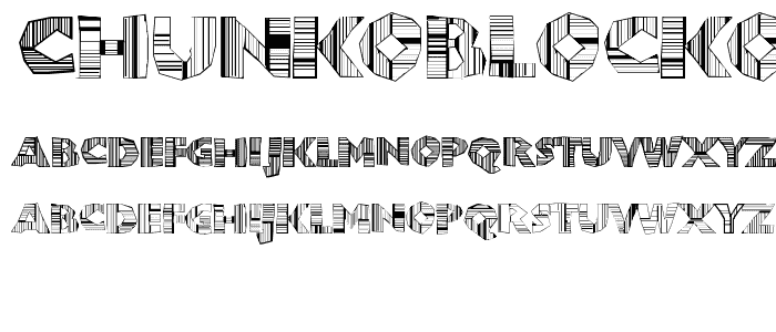 ChunkoBlockoDroppoCapo font