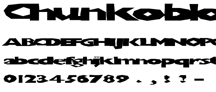 ChunkoBlockoSoopaDark font