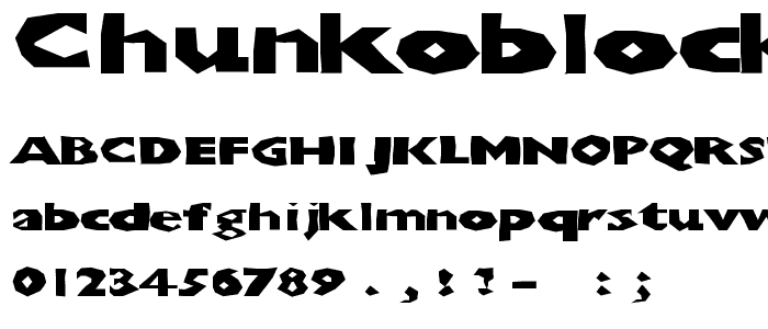 ChunkoBlockoXtraDark font