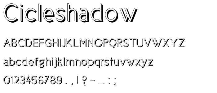 CicleShadow font