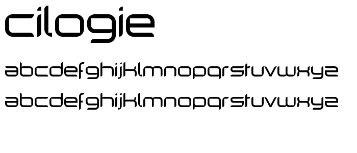 Cilogie font