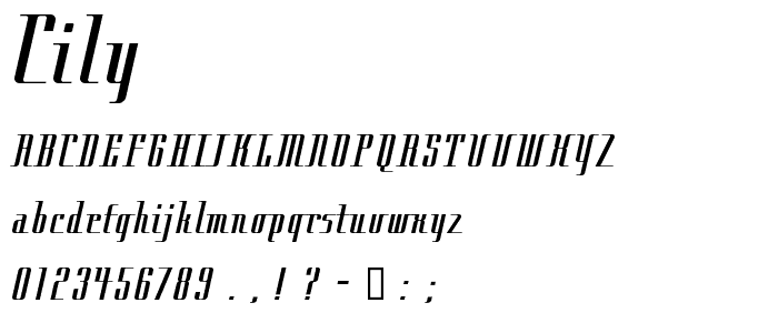 Cily font