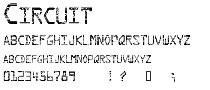 Circuit font