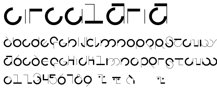 Circularia font