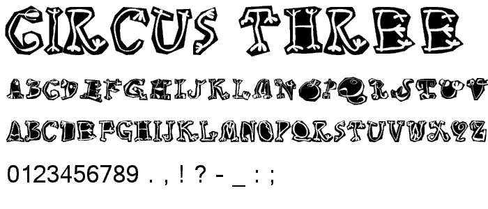 Circus Three font