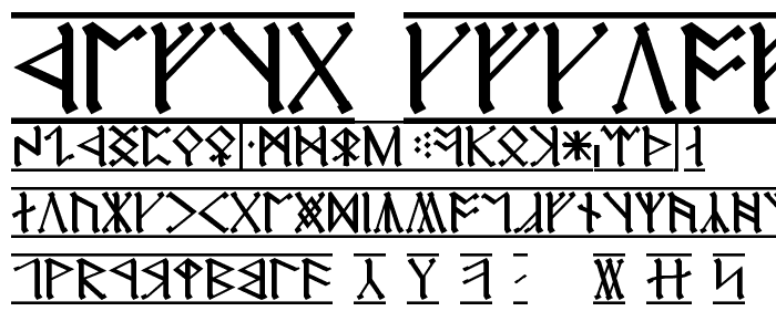 Cirth Erebor 1 font