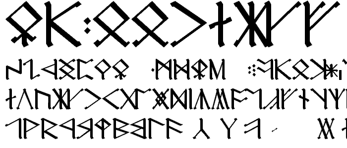 Cirth Erebor Caps font