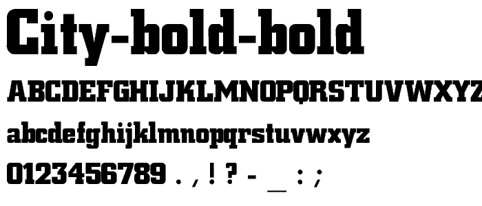 City-Bold-Bold font