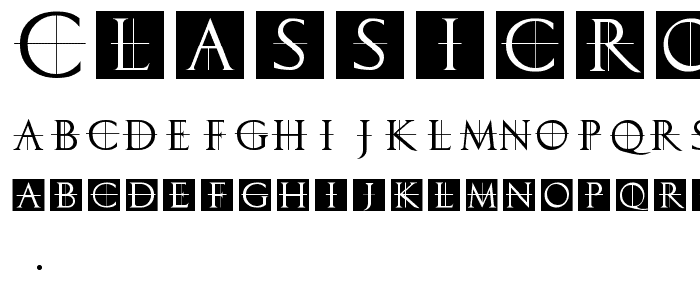 ClassicRomanCaps font