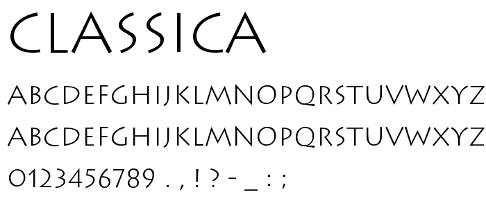 Classica font