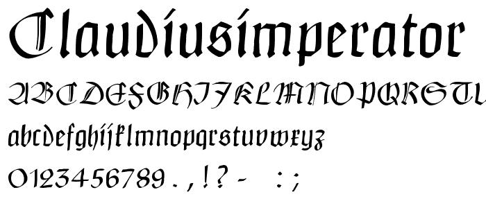 ClaudiusImperator font