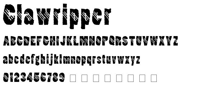 Clawripper font