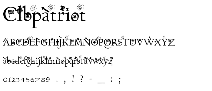 ClbPatriot font
