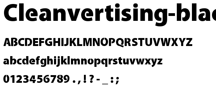 Cleanvertising-Black font