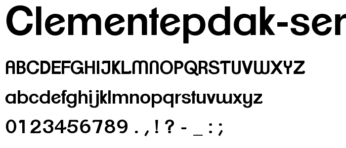 ClementePDak-SemiBold font