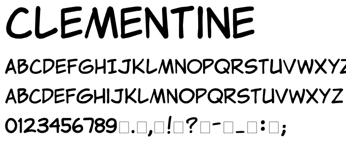 Clementine font